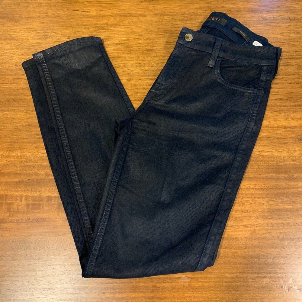 JEN7 7 for All Mankind Dark Wash Coated Jeans